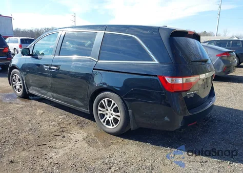 2012 Honda Odyssey Ex-L из США, поврежденный, VIN 5FNRL5H65CB013143